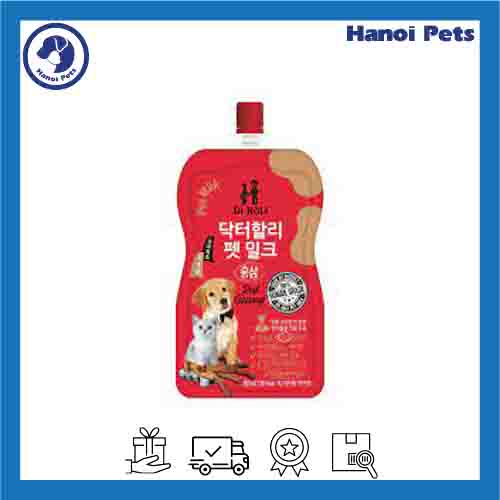 Sữa tươi cho chó mèo ít béo DR HOLI Pet Milk Red Ginseng