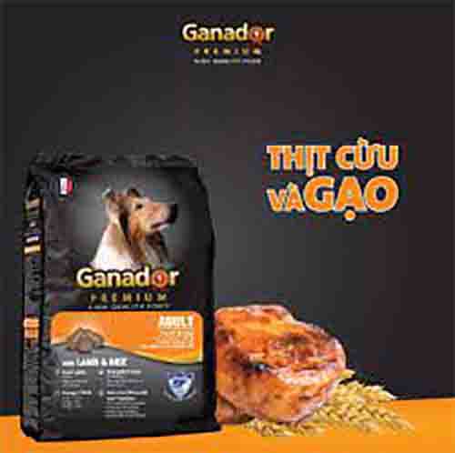 thức ăn cho chó ganador adult 3kg - hạt cho chó trưởng thành vị cừu và gạo